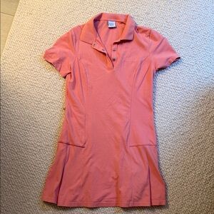 Outdoor Voices Coral Pink Polo Dress